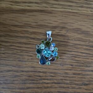 Lia Sophia Vibrant Gemstone Cluster Pendant